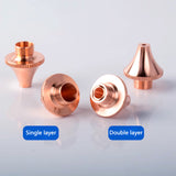 Gangchun 3D M9 Copper Laser Cutting Nozzle Single Double Layer Nozzles for EC Tube Cutting Machines