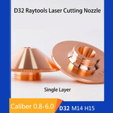 DMK Single Double D32 M14 H15 Laser Cutting Nozzle Caliber 0.8-6.0mm
