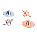 D28M11H15 Raised Hat Fiber Laser Cutting Nozzle Single Double Chrome Plating Layer Copper Nozzle for Fiber Laser Cutting Machines