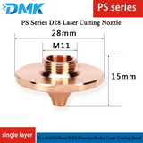 PS Series D28 Single Layer Laser Cutting Nozzle for High Power Thick Plate
