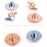 D28M11H15 Raised Hat Fiber Laser Cutting Nozzle Single Double Chrome Plating Layer Copper Nozzle for Fiber Laser Cutting Machines