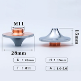 DMKLaser D28M11H15 Laser Nozzle Ultra High-Speed Dual Layer Cutting Nozzles