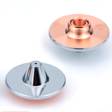 D28M11H15 Raised Hat Fiber Laser Cutting Nozzle Single Double Chrome Plating Layer Copper Nozzle for Fiber Laser Cutting Machines