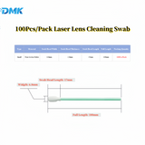 DMK 100pcs/Pack Non-Woven Fabric Laser Lens Cleaning Swab Industrial Cleaning Swabs