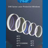 D40 Series Fiber Laser Protective Windows Lens For Laser Welding/Cutting Head