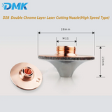 High-Speed Type D28M11H15 Laser Cutting Nozzle (Caliber 1.0-5.0) for Precitec WSX HSG and HANS Fiber Laser Cutting Heads