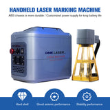 DMK Mini Handheld Fiber Laser Marking Machine – Portable Metal Engraver for Stainless Steel & Precision Etching