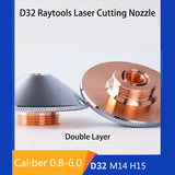DMK Single Double D32 M14 H15 Laser Cutting Nozzle Caliber 0.8-6.0mm