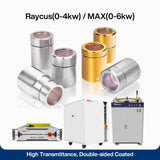 Raycus Reci BWT Fiber Laser Source Output Protective Connector Lens Group QBH Protective Cap Fiber Optic Crystal Lenses