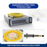 Raycus Reci BWT Fiber Laser Source Output Protective Connector Lens Group QBH Protective Cap Fiber Optic Crystal Lenses