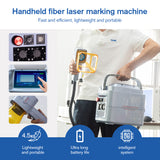 DMK Mini Handheld Fiber Laser Marking Machine – Portable Metal Engraver for Stainless Steel & Precision Etching