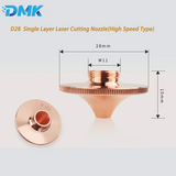 High-Speed Type D28M11H15 Laser Cutting Nozzle (Caliber 1.0-5.0) for Precitec WSX HSG and HANS Fiber Laser Cutting Heads