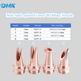 DMK Fiber Laser Welding Anti-splash Nozzle M16 Copper Welding Nozzle Replacement Welding Accessory for Qilin