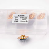DMKLaser Hexagonal D28 M11 H15 High-Speed Chrome-Plated Fiber Laser Cutting Nozzle Double Layer BD Laser Nozzles