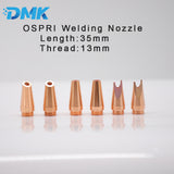 OSPRI Original Copper Laser Welding Nozzle – 35mm Length, 13mm Thread for Handheld Welding Machines