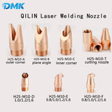 Qilin Fiber Laser Welding Nozzle H25M10&H35M16 Copper Anti-splash Nozzles For Qilin XingHong Hand-held Laser Welding Head
