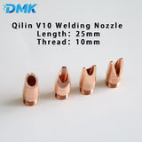 Qilin Fiber Laser Welding Nozzle H25M10&H35M16 Copper Anti-splash Nozzles For Qilin XingHong Hand-held Laser Welding Head